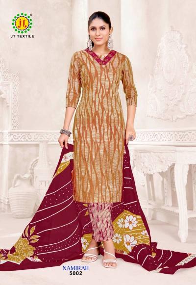Jt namirah vol-5 cotton dress material wholesale  - wholesale export